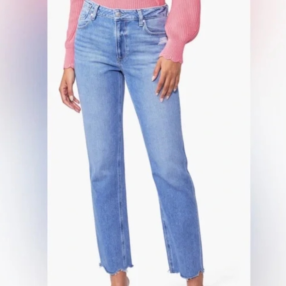 PAIGE NOELLA HIGH WAIST RELAXED STRAIGHT LEG JEANS 30